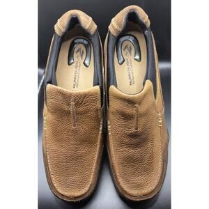 Nunn Bush Men's Slip-On All Terrain Shoes -Brown Leather -Comfort Gel - Size 11W